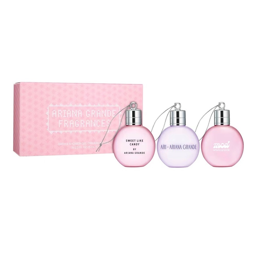 Ariana Grande Fragrances | 3pc Bath Shower‎ Gel Ornament Set | Broken Hooks-FLAW